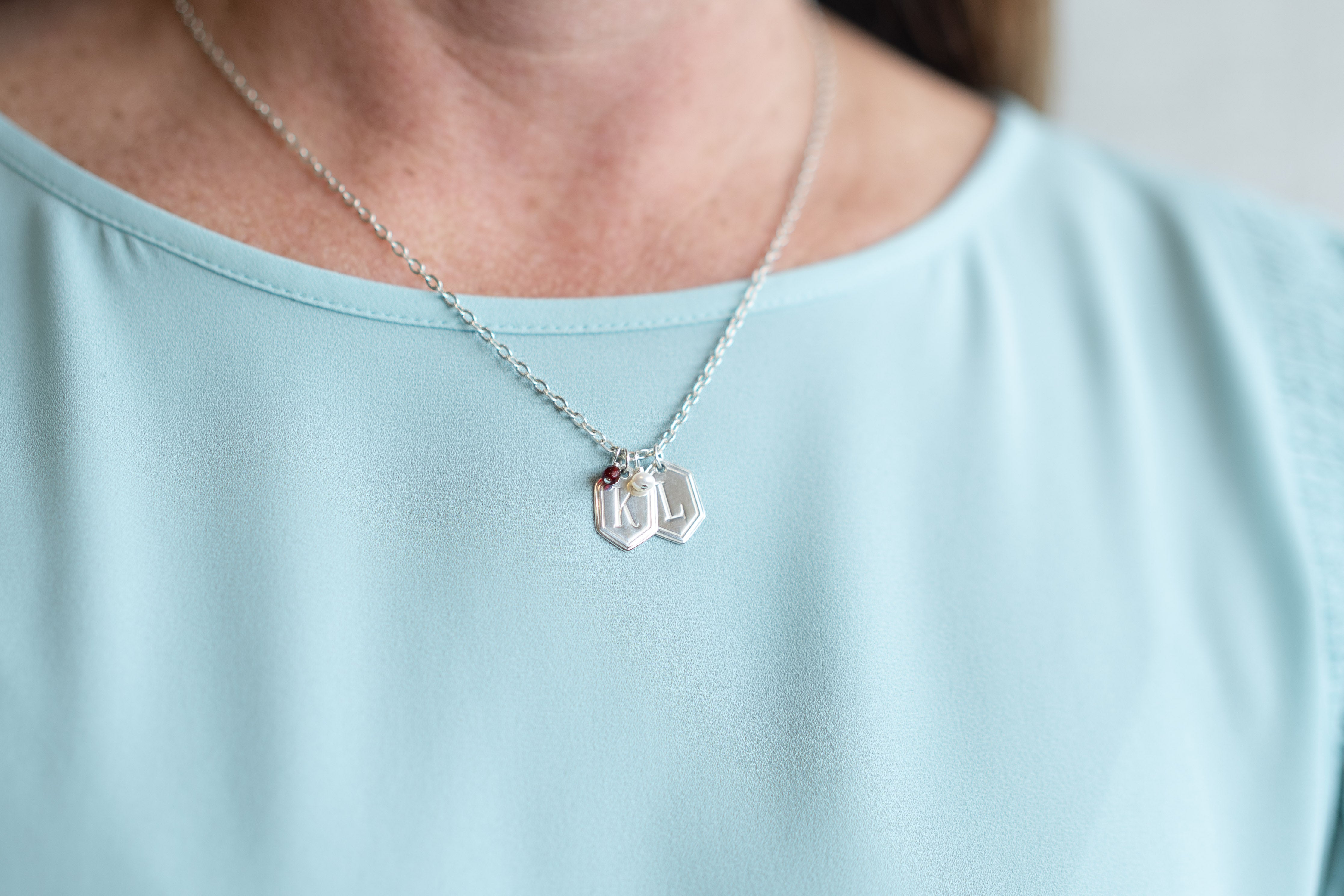 Personalized Mom Necklace Gifts, Children's Initial Necklace, Sterling  Silver – Starring You Jewelry
